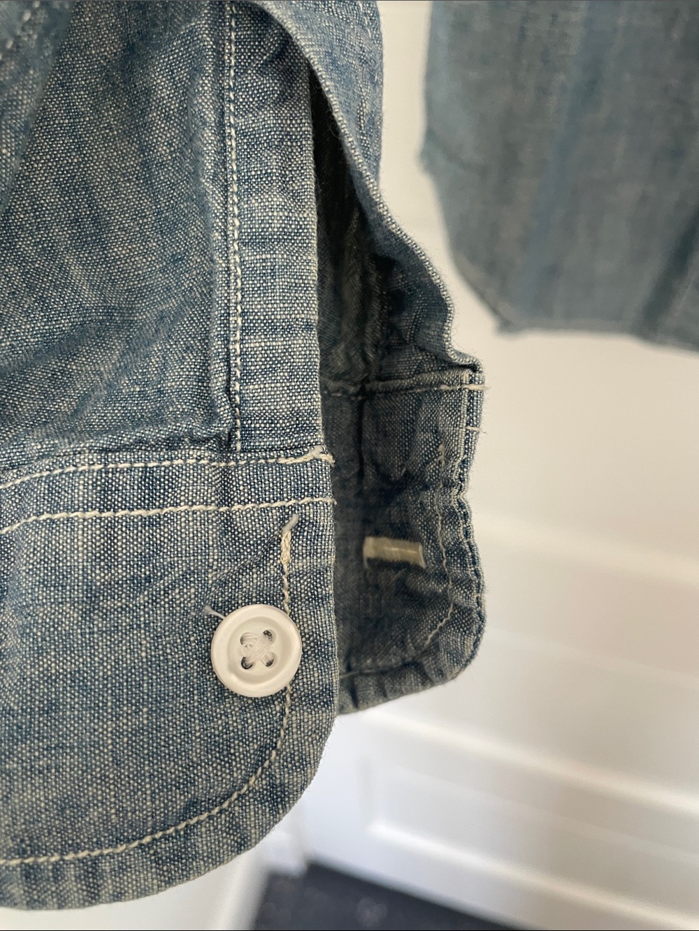 J. Crew Light Chambray Button-Down Shirt - Picture 5 of 6